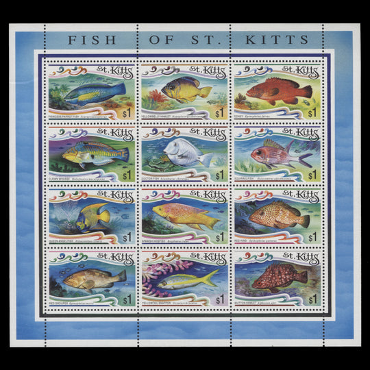 Saint Kitts 1997 (MNH) Fish sheetlet