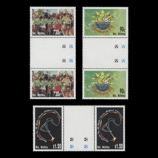 Saint Kitts 2000 (MNH) Carifesta VII Arts Festival gutter pairs
