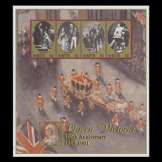 Saint Kitts 2001 (MNH) Queen Victoria Death Centenary sheetlet