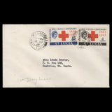 Saint Lucia 1963 Red Cross Centenary first day cover, CASTRIES