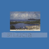 Saint Lucia 1970 Castries Harbour pencil essay by Sylvia and Michael Goaman
