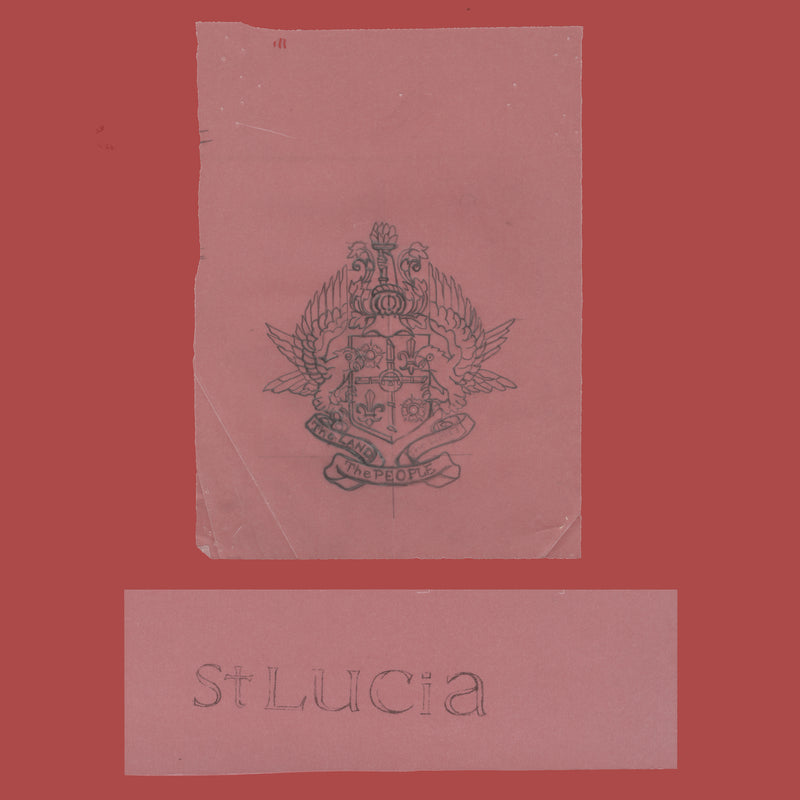 Saint Lucia 1970 Coat of Arms essays by Sylvia and Michael Goaman