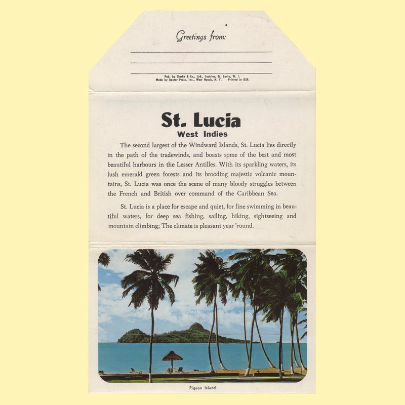 Saint Lucia 1970 Pigeon Island pencil essays by Sylvia and Michael Goaman