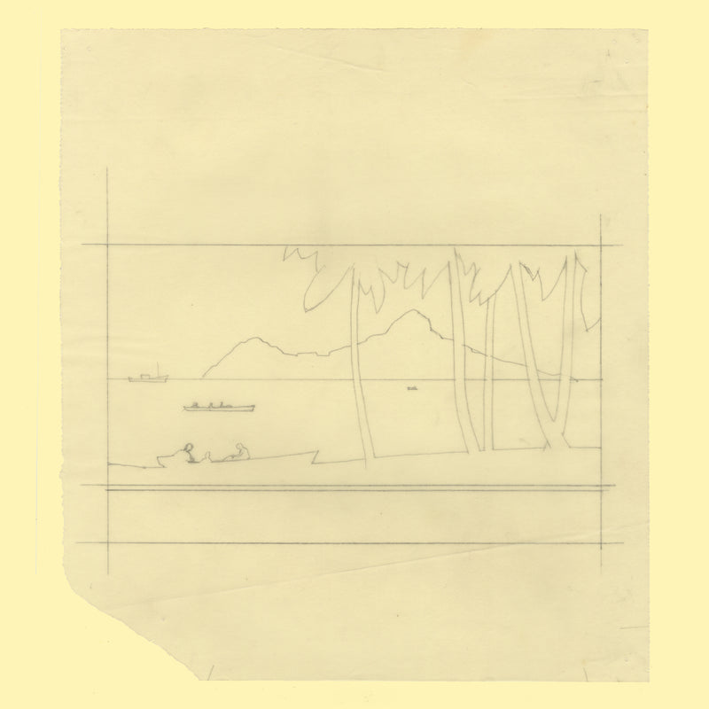 Saint Lucia 1970 Pigeon Island pencil essays by Sylvia and Michael Goaman