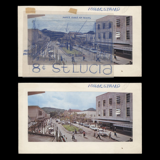 Saint Lucia 1970 The Boulevard, Castries essays by Sylvia and Michael Goaman