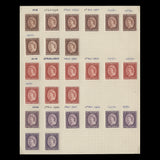 Saint Vincent 1955-62 Definitives printings reference