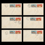 Saint Vincent 1965 Definitives covers with cancels from ARNOS VALE to UNION ISLAND