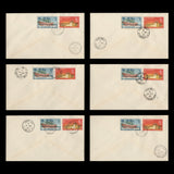 Saint Vincent 1965 Definitives covers with cancels from ARNOS VALE to UNION ISLAND