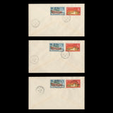 Saint Vincent 1965 Definitives covers with cancels from ARNOS VALE to UNION ISLAND