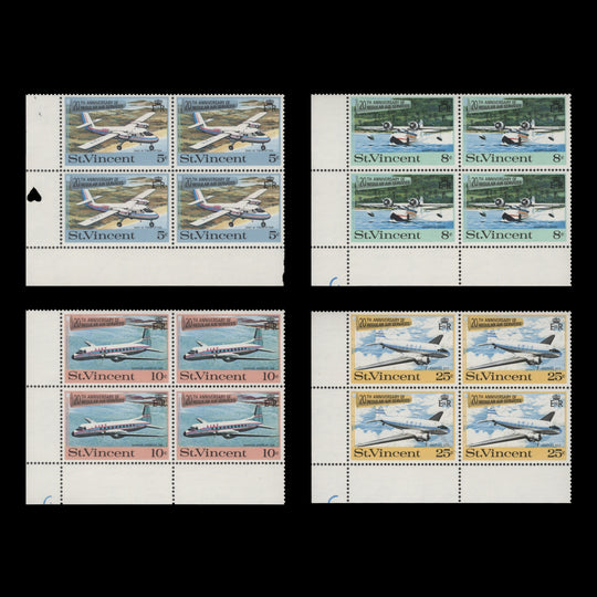 Saint Vincent 1970 (MNH) Regular Air Services blocks