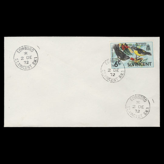 Saint Vincent 1970 (Used) 6c Bananaquits cover, EDINBORO