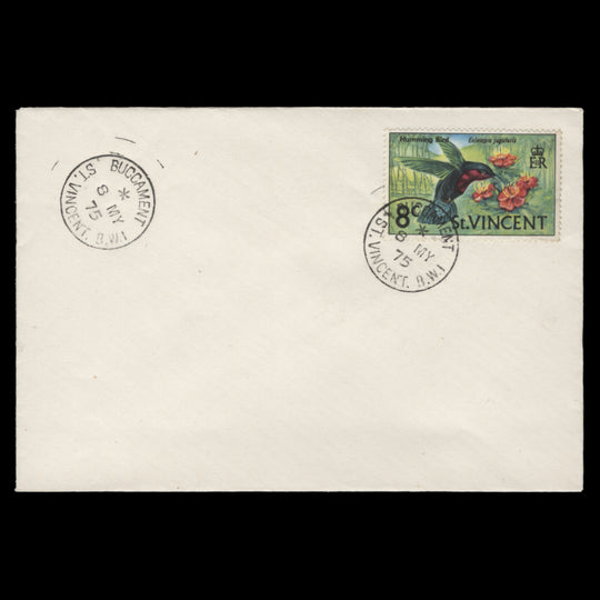 Saint Vincent 1970 (Used) 8c Humming Bird cover, BUCCAMENT
