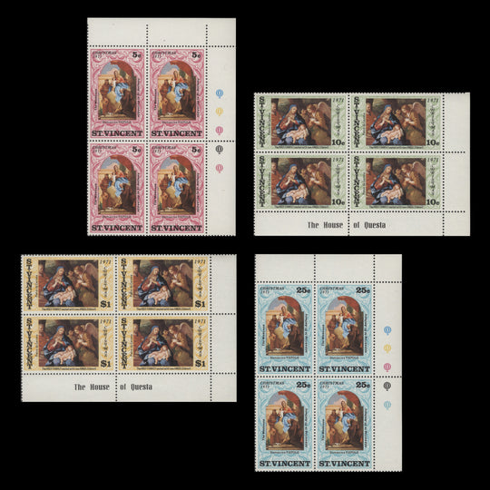 Saint Vincent 1971 (MNH) Christmas blocks
