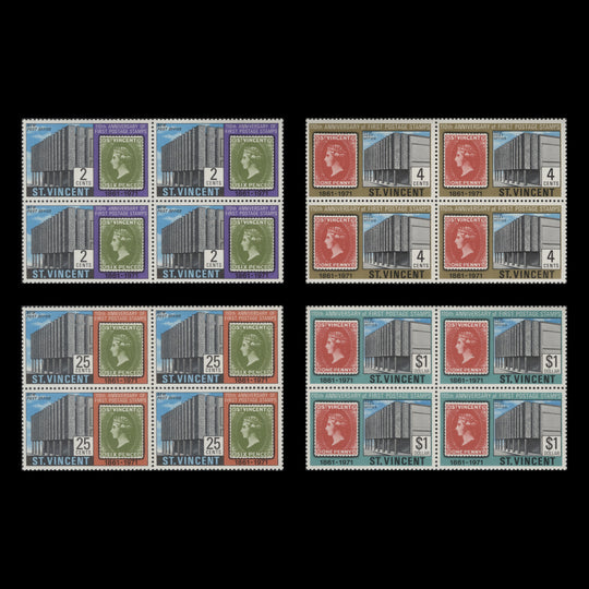 Saint Vincent 1971 (MNH) Postage Stamp Anniversary blocks