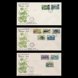 Saint Vincent 1975-77 Marine Life definitives first day covers