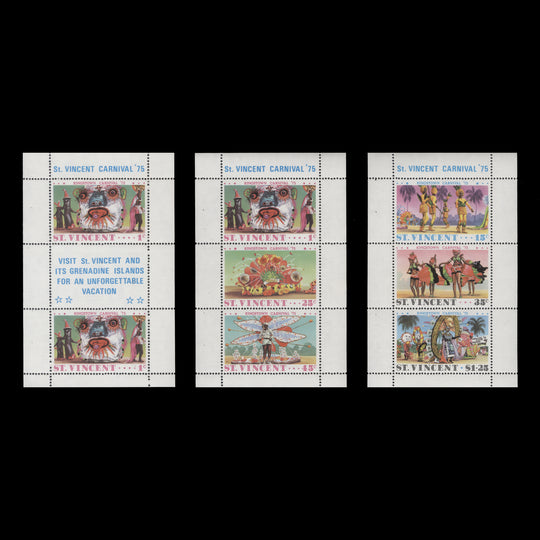 Saint Vincent 1975 (MNH) Kingstown Carnival booklet panes