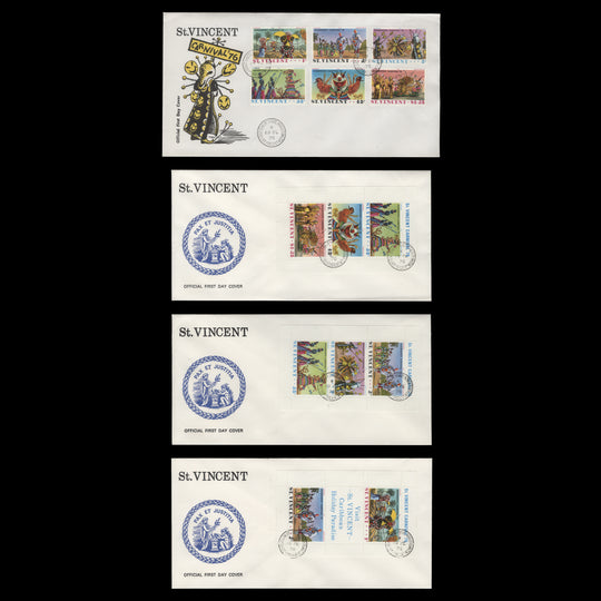 Saint Vincent 1976 Kingstown Carnival first day covers, KINGSTOWN