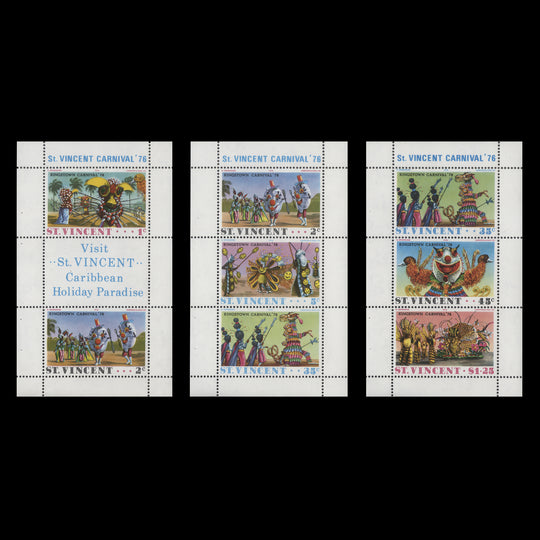 Saint Vincent 1976 (MNH) Kingstown Carnival booklet panes