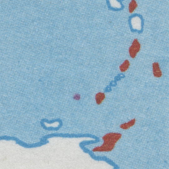 Saint Vincent 1976 (Variety) 15c World Cup Cricket block with extra island flaw