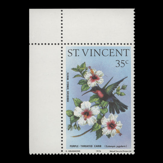 Saint Vincent 1976 (Variety) 35c Hummingbirds & Hibiscuses without watermark