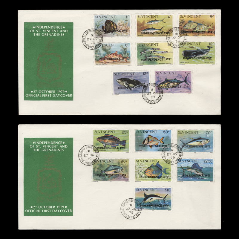Saint Vincent 1979 Independence Provisionals first day covers