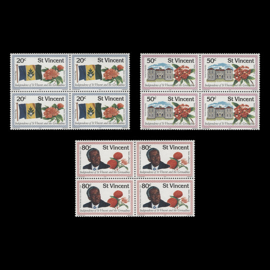 Saint Vincent 1979 (MNH) Independence blocks
