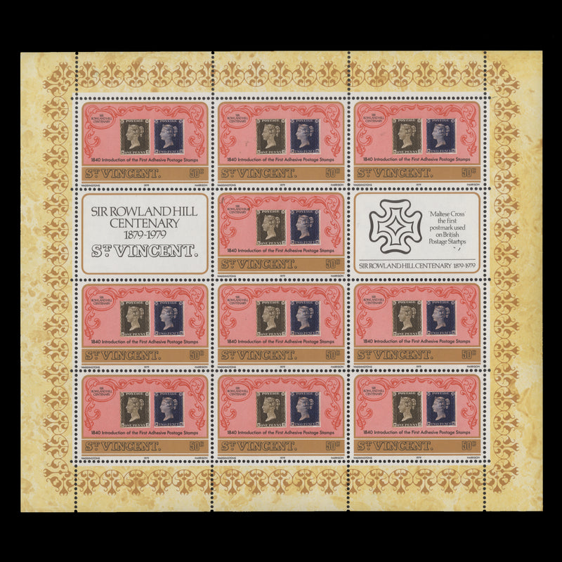Saint Vincent 1979 (MNH) Rowland Hill Death Centenary sheetlets