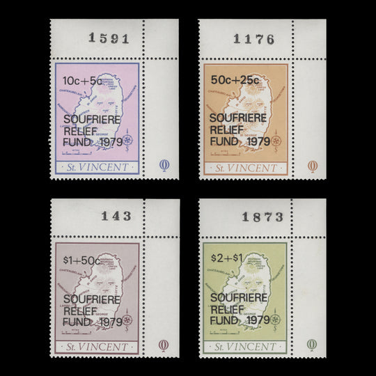 Saint Vincent 1979 (MNH) Soufrière Relief Fund set
