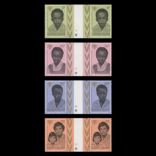 Saint Vincent 1979 (MNH) Year of the Child gutter pairs