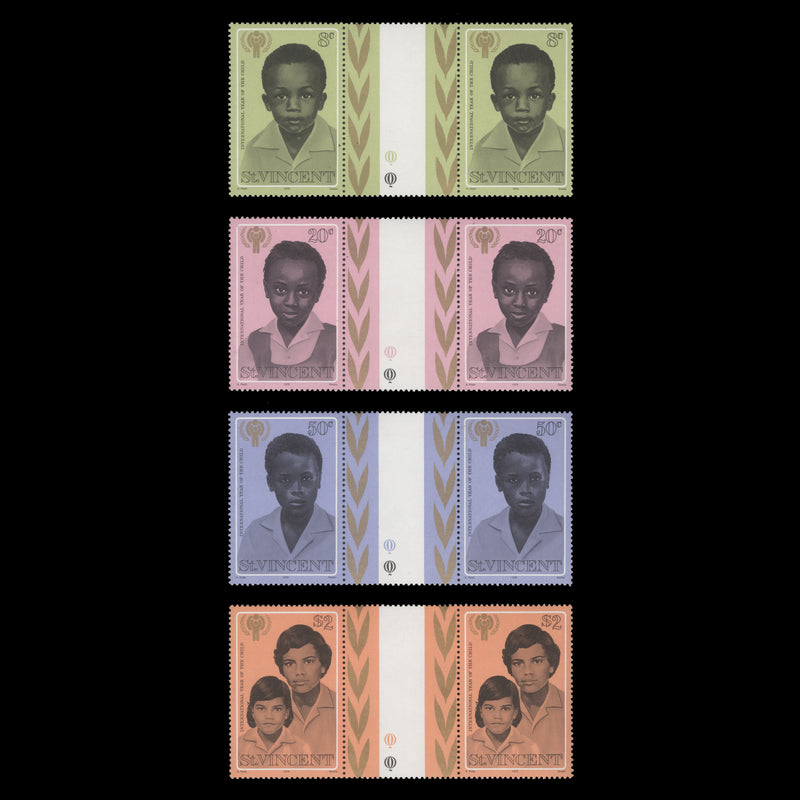 Saint Vincent 1979 (MNH) Year of the Child gutter pairs