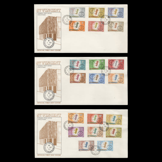 Saint Vincent 1979 Post Offices first day covers, KINGSTOWN