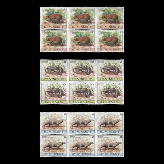 Saint Vincent 1980 (MNH) Wildlife blocks