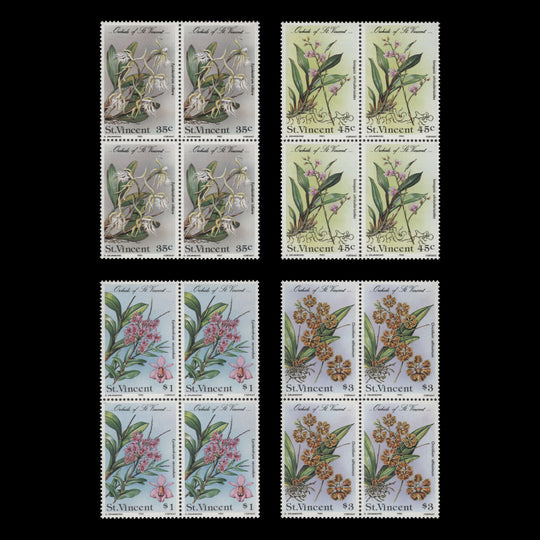 Saint Vincent 1985 (MNH) Orchids blocks