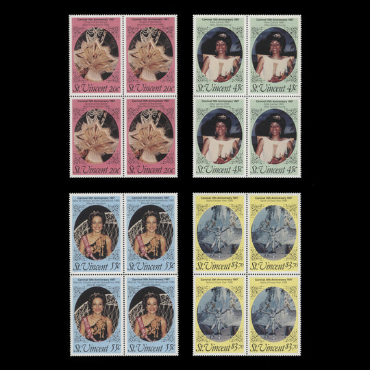 Saint Vincent 1987 (MNH) Carnival Anniversary blocks