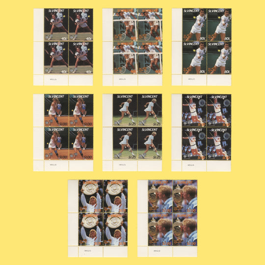 Saint Vincent 1987 (MNH) Lawn Tennis blocks