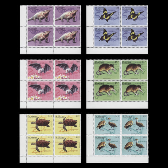 Saint Vincent 1998 (MNH) Endangered Species blocks