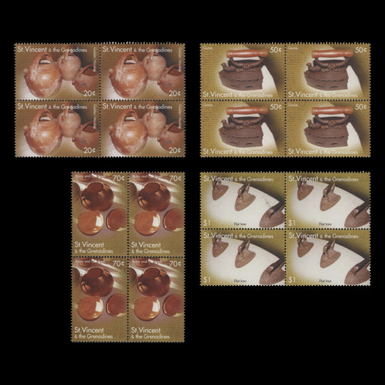 Saint Vincent 2000 (MNH) Local Utensils blocks