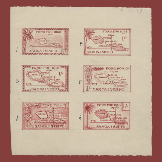 Samoa 1958 Inauguration of Parliament essays by James Berry