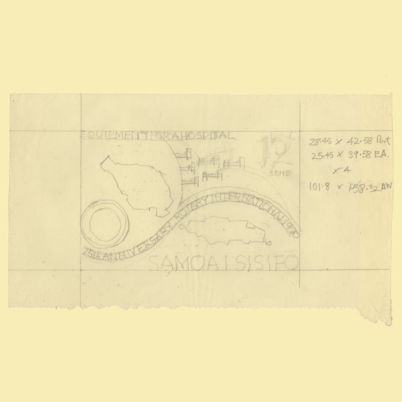 Samoa 1980 Rotary International Anniversary pencil essay