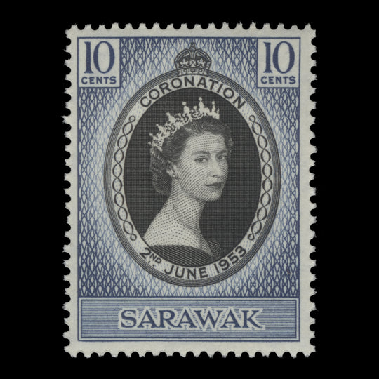 Sarawak 1953 (MNH) 10c Coronation single
