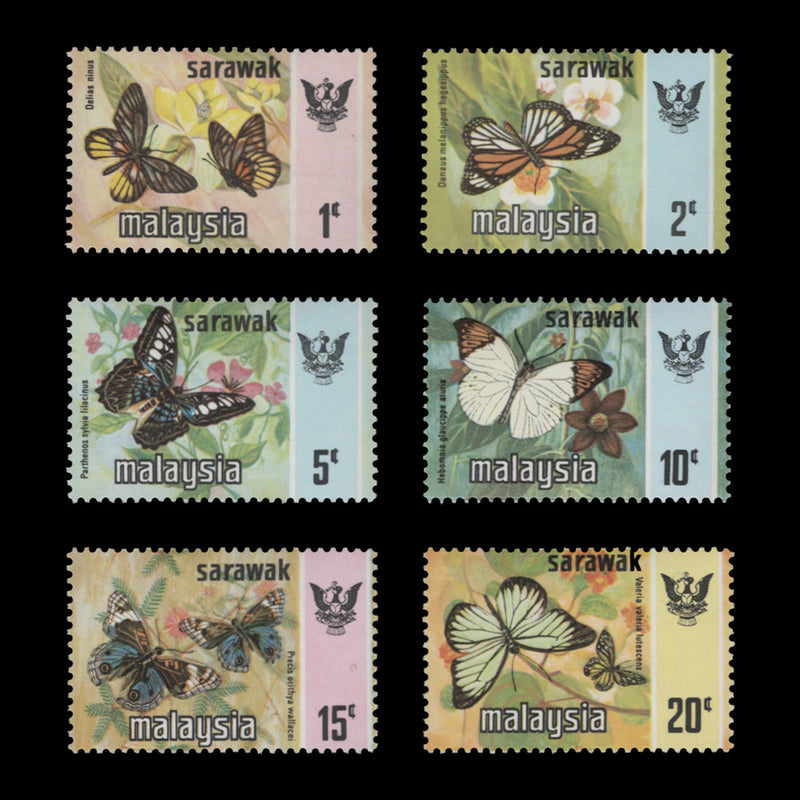 Sarawak 1977-78 (MNH) Butterflies Definitives, photogravure