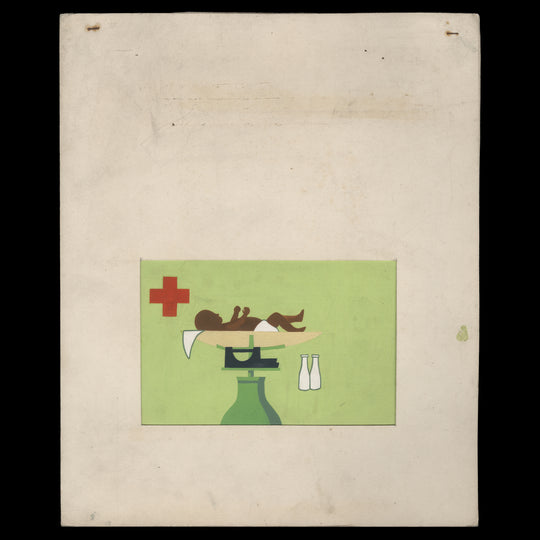 Seychelles 1970 Red Cross Centenary watercolour essay and overlay