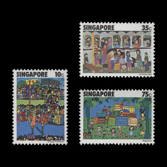 Singapore 1977 (MNH) Children's Art set