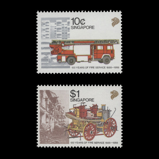 Singapore 1988 (MNH) Fire Service Centenary set