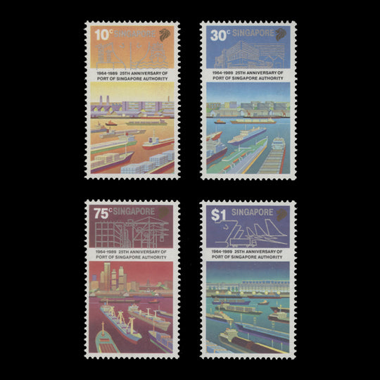Singapore 1989 (MNH) Port Authority Anniversary set