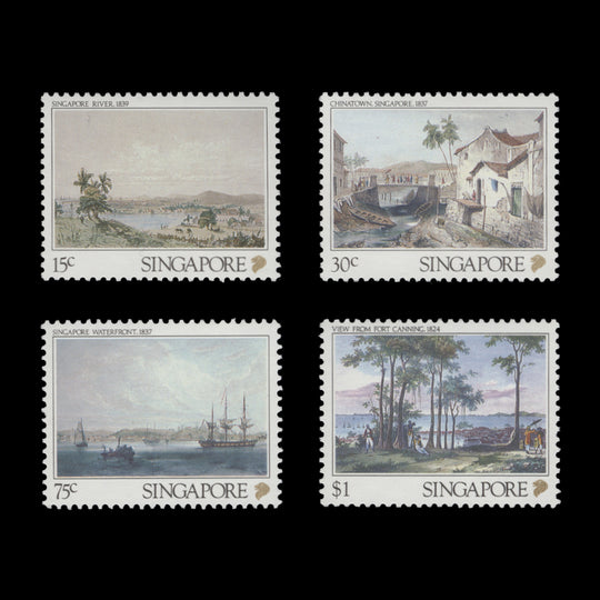 Singapore 1990 (MNH) Nineteenth Century Lithographs set