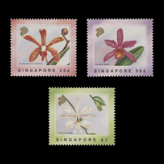 Singapore 1991 (MNH) Orchids set
