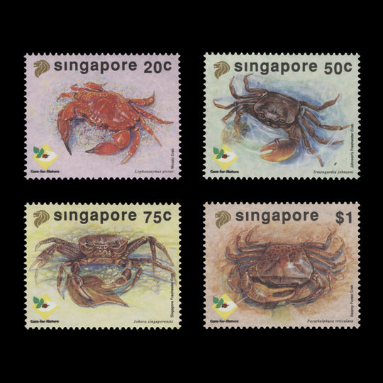 Singapore 1992 (MNH) Crabs set