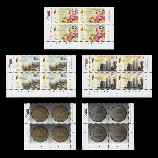 Singapore 2006 (MNH) IMF & WBG Annual Meetings plate blocks