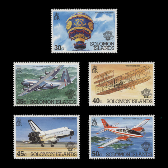 Solomon Islands 1983 (MNH) Bicentenary of Manned Flight set